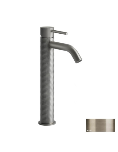 Miscelatore Lavabo alto Gessi serie 316 Cesello bocca corta cod.54409 senza scarico con flessibili di collegamento - Kallea