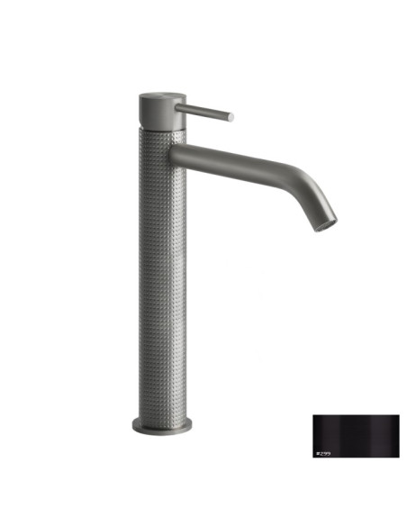 Miscelatore Lavabo alto Gessi serie 316 Cesello bocca lunga 54403 con scarico e flessibili di collegamento - Kallea