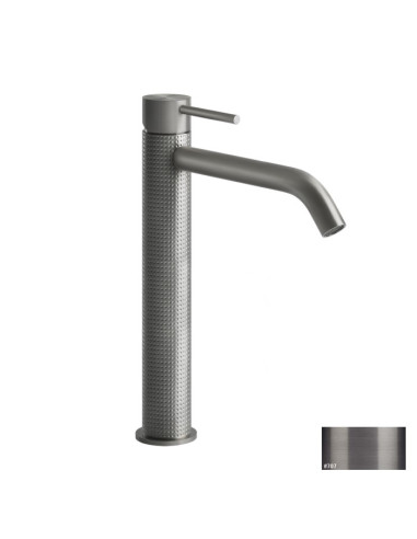 Miscelatore Lavabo alto Gessi serie 316 Cesello bocca lunga 54403 con scarico e flessibili di collegamento - Kallea