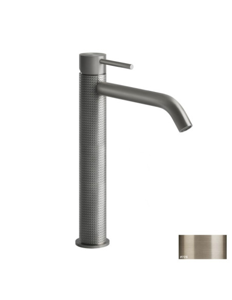 Miscelatore Lavabo alto Gessi serie 316 Cesello bocca lunga 54406 con flessibili di collegamento - Kallea