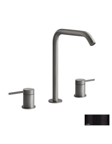 Miscelatore Gessi serie 316 Cesello 3 fori cod.54411 con flessibili di collegamento - Kallea