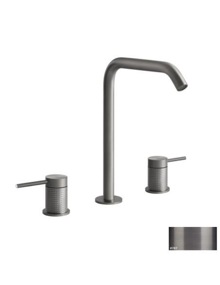 Miscelatore Gessi serie 316 Cesello 3 fori cod.54411 con flessibili di collegamento - Kallea