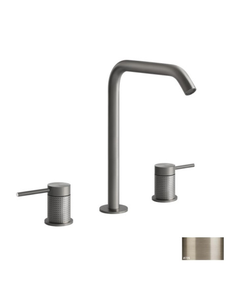 Miscelatore Gessi serie 316 Cesello 3 fori cod.54411 con flessibili di collegamento - Kallea