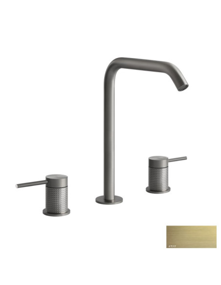 Miscelatore Gessi serie 316 Cesello 3 fori cod.54411 con flessibili di collegamento - Kallea