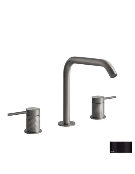 Miscelatore Lavabo medio Gessi serie 316 Cesello 3 fori cod.54412 con flessibili di collegamento - Kallea