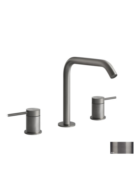 Miscelatore Lavabo medio Gessi serie 316 Cesello 3 fori cod.54412 con flessibili di collegamento - Kallea