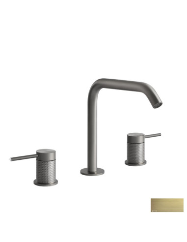 Miscelatore Lavabo medio Gessi serie 316 Cesello 3 fori cod.54412 con flessibili di collegamento - Kallea