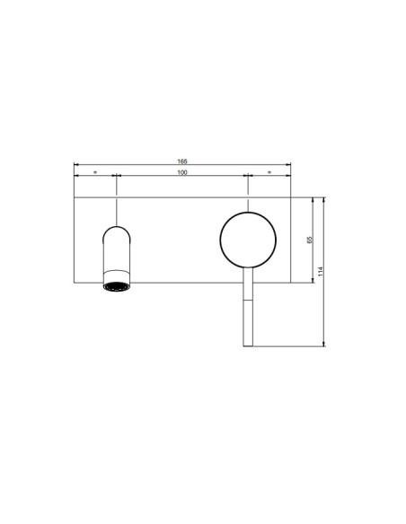 Miscelatore Gessi a incasso per lavabo canna lunga serie 316 Cesello cod.54490 + 54198 con parte incasso - Kallea