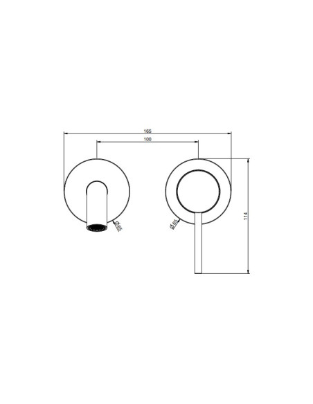 Miscelatore Gessi a incasso per lavabo canna lunghezza personalizzabile serie 316 Cesello cod.54489 + 54198 con parte incasso...