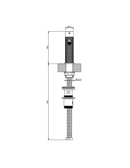 Miscelatore bidet Gessi serie 316 Cesello cod.54407 con scarico e flessibili di collegamento - Kallea