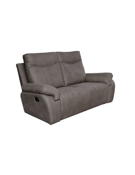 Divano Dallas 2 posti recliner elettrici grigio - Kallea