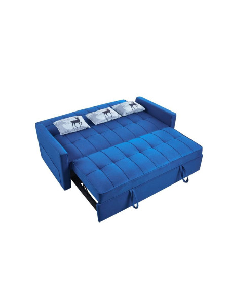 Divano Magico blu 3 posti letto estraibile - Kallea