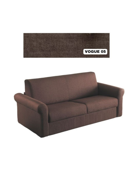 Divano letto Polo 140 extra Vogue 05 marrone pietra - Kallea