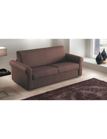 Divano letto Polo 140 extra Vogue 05 marrone pietra - Kallea