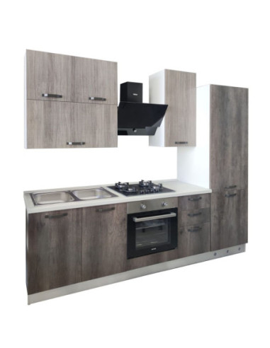 Cucina Poppy 255 cm corda tranchè destra - Kallea