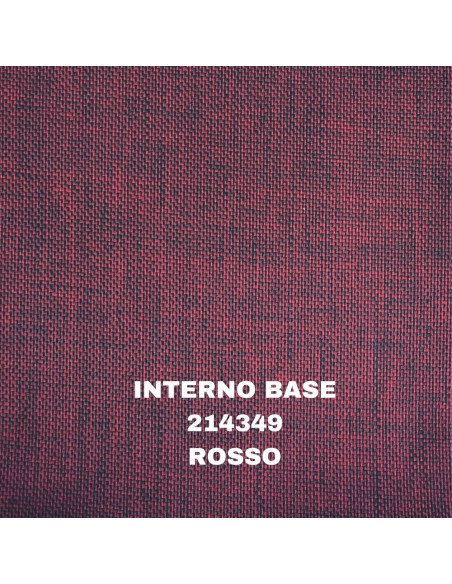 Divano letto contenitore Braga rosso 191x55x90 - Kallea