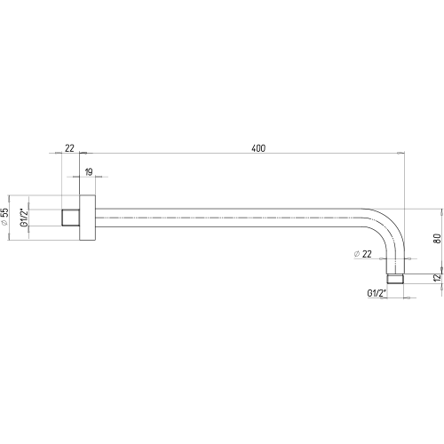 Set soffione doccia tondo Jacuzzi da 30 cm in acciaio inox ultrapiatto e  braccio doccia tondo da 40 cm cromato