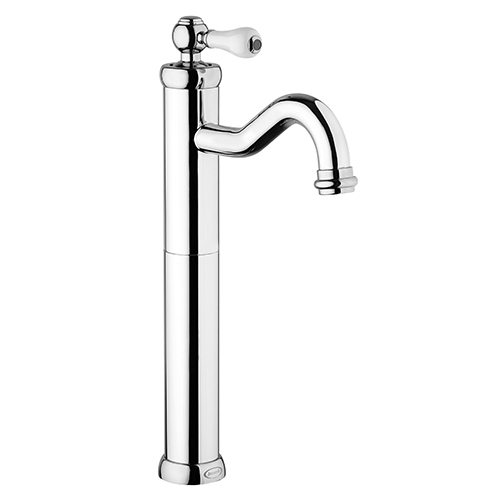 Rubinetto Miscelatore monoforo per lavabo alto serie Vintage Jacuzzi senza  scarico 0VI00493JA00 cromato